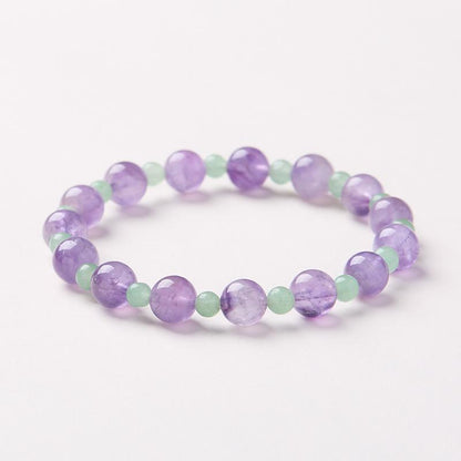 8mm Natural Amethyst Bracelet for Women Purple Lavender Amethyst High-end Bracelet
