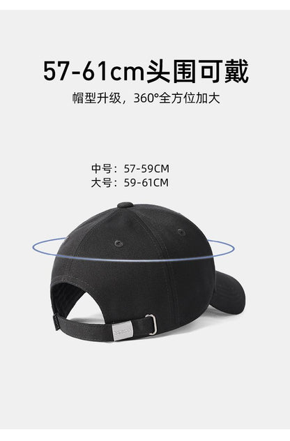 High Crown Hat for Men with Large Head Circumference, Face Slimming Hard Brim Baseball Cap for Outdoor Travel Sunshade