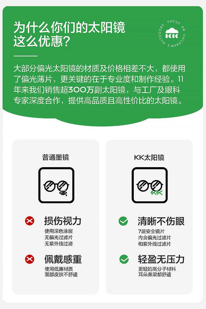 Children's Sunglasses Polarized Foldable Boys Girls Sun Glasses Baby UV Protection Eye Protection Trendy Fashion