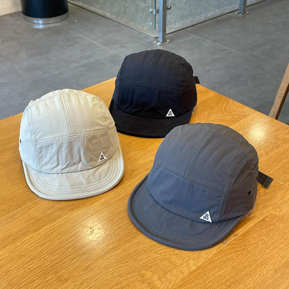 Spring, Summer, Autumn Outdoor Quick-Dry Baseball Cap Women's Japanese Short Brim Baseball Hat Men and Women Street Soft Brim Five-Piece Sun Hat