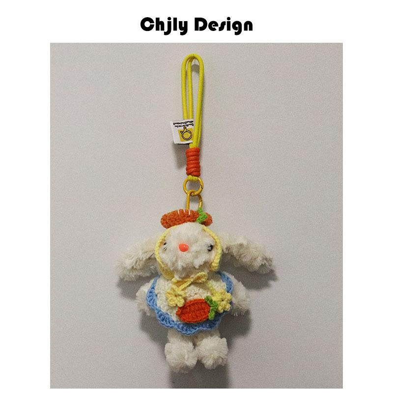 Plush Soft Cute Keychain Pendant Little Red Book Same Style Adorable Rabbit Plush Doll Cartoon Bag Pendant for Women