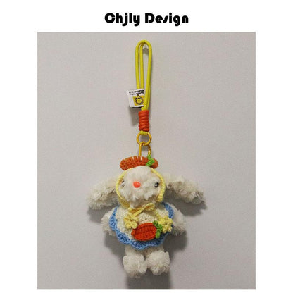 Plush Soft Cute Keychain Pendant Little Red Book Same Style Adorable Rabbit Plush Doll Cartoon Bag Pendant for Women