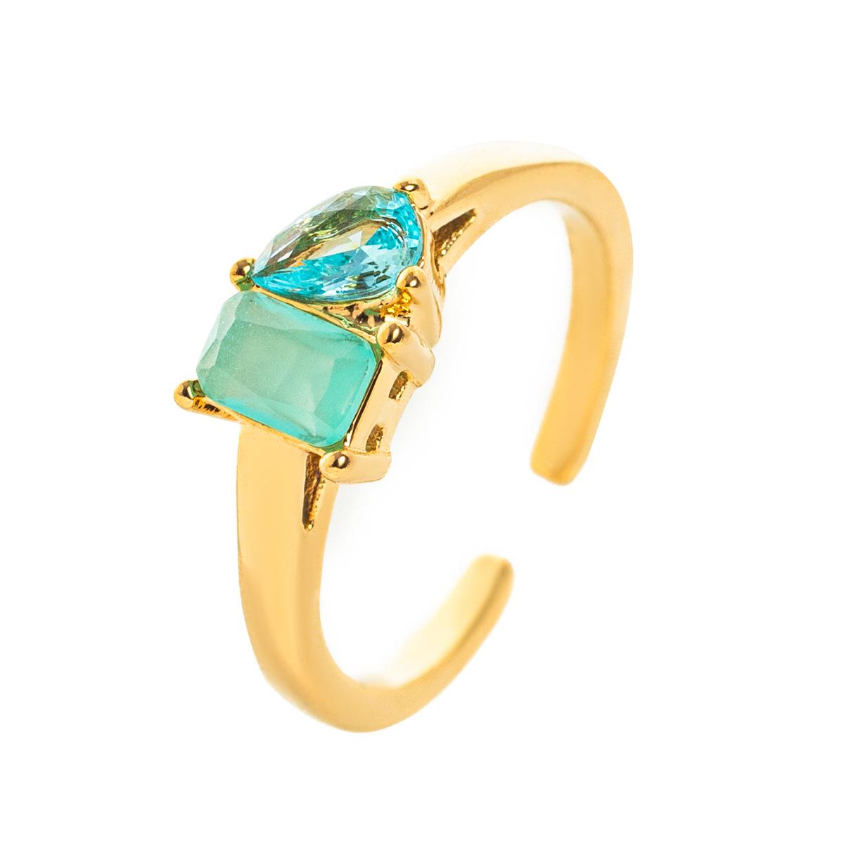 Titanium Steel Multicolor Zircon December Birthstone Ring Plain Band Ring December Birthstone Color Retention