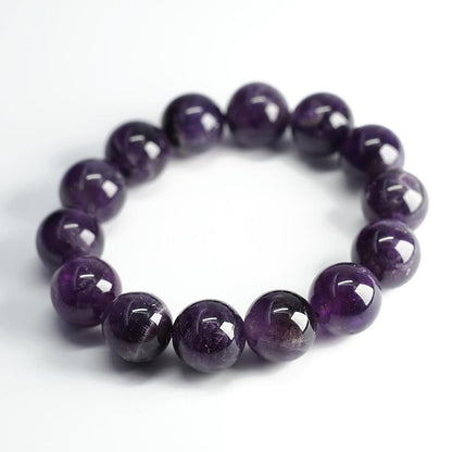 Natural Crystal Bracelet for Women Dreamy Amethyst Beaded DIY Purple Natural Gemstone Friendship Jewelry