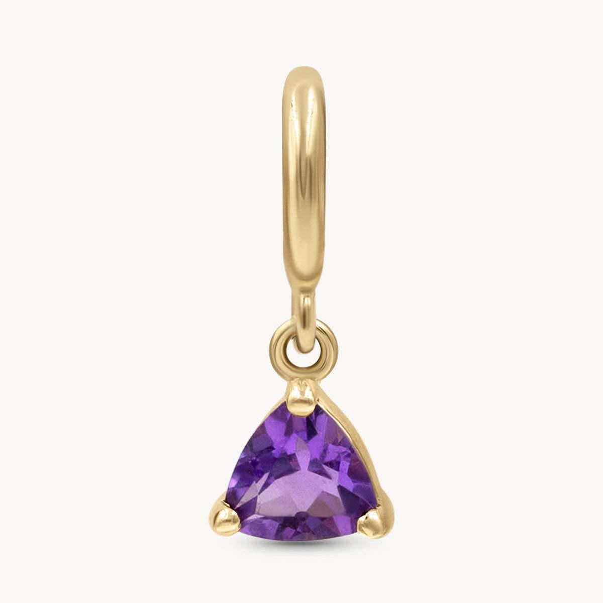 In Stock Classic Elements DIY December Birthstone Zircon Pendant for Women Mother's Day Color Retention Vacuum Furnace Plated 18K Gold