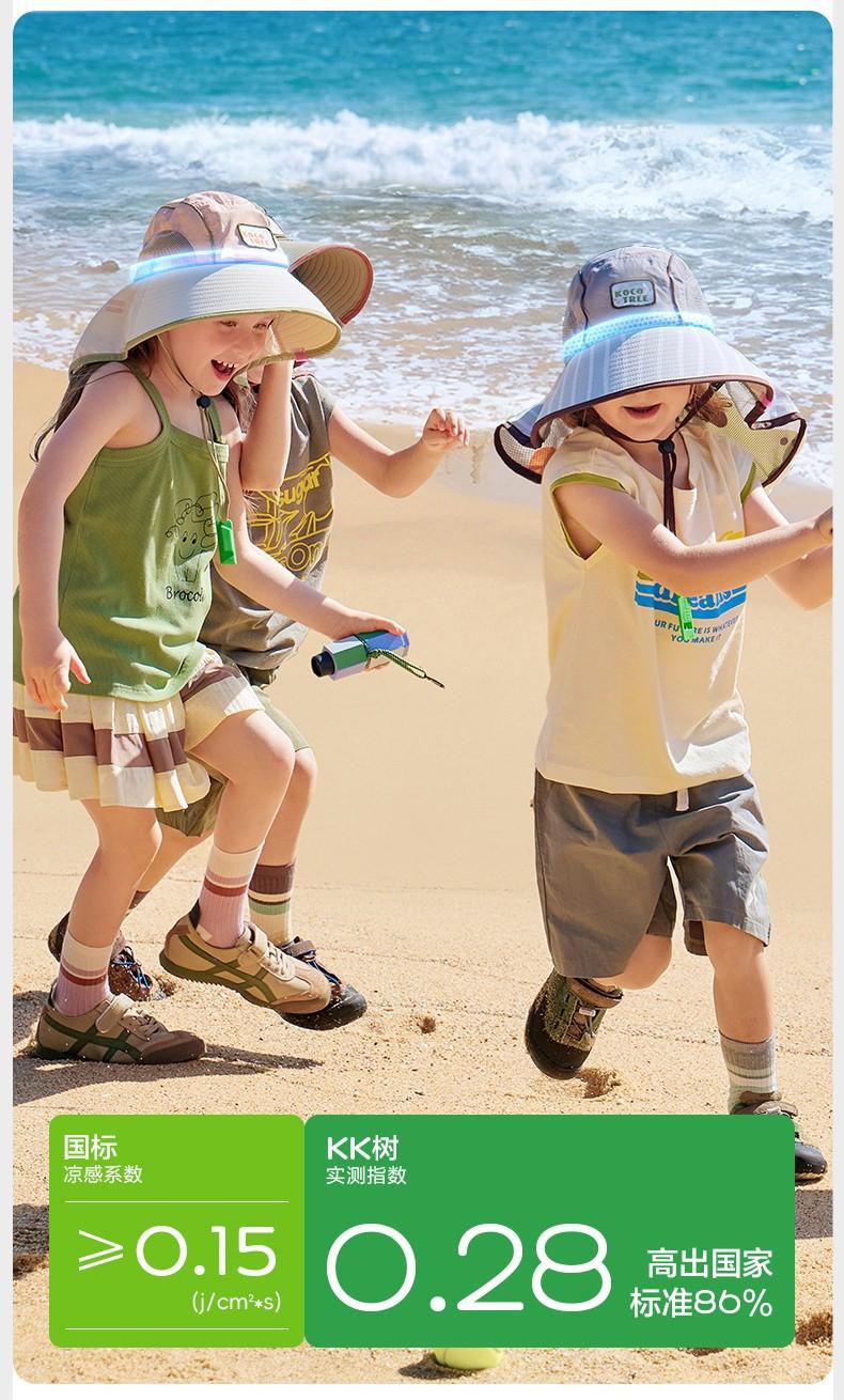 Original Yarn Children's Sun Hat UV Protection Boys Girls Wide Brim Sun Hat Baby Sun Hat New Model