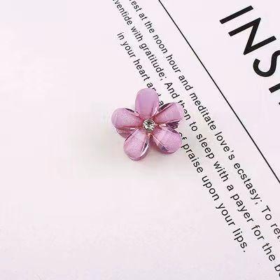 Internet Celebrity Camellia Women's Hair Claw Clip Internet Celebrity Braided Flower Bangs Hair Clip Women's Fashion Versatile