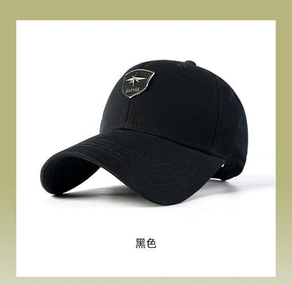 Men's Hard Top Baseball Cap Pure Cotton Comfortable Versatile Duckbill Cap Spring Summer Korean Style Large Head Circumference Hat