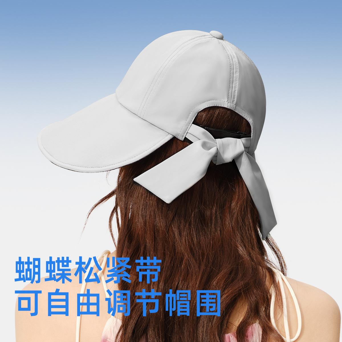 Spring and Summer New Sun Hat Large Brim Vinyl Sun Protection Hat Women UV Protection Foldable Sun Hat