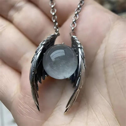 Ghost Crystal Pendant Necklace Original Niche Retro Unique Personality High-end Pendant Accessory