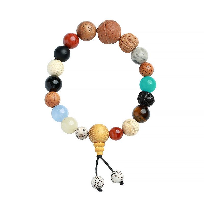 18 Bodhi Beads Bracelet Eighteen Beads Prayer Beads Bodhi Bracelet String Beads Bodhi Prayer Beads Temple Offering Souvenir