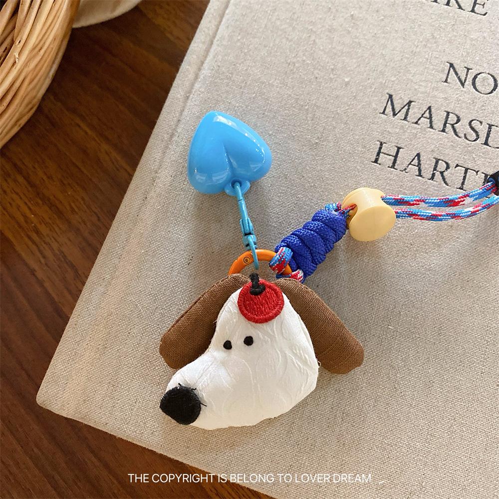 New Cartoon Doll Heart-shaped Lanyard Hanging Ornament Sweet Cute Keychain Bag Pendant Adjustable Lanyard