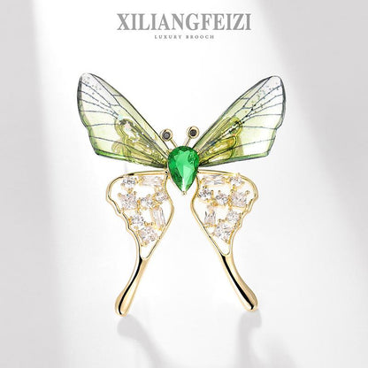 Sparkling Acrylic Transparent Wings Dragonfly Brooch Clothing Accessories Butterfly Corsage Bee Pin