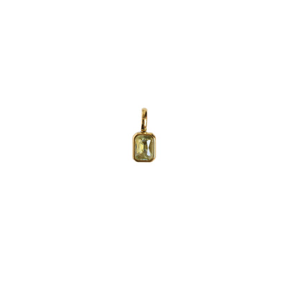 Titanium Steel Colorful 12 Birthstone Pendant DIY Accessories Necklace for Women Twelve Birthstone Cubic Colorful Zircon Pendant