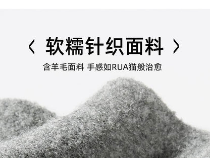 Winter Scarf Wool Blend Warm Neck Scarf Simple Versatile Shawl Cold-Proof Neck Warmer Scarf Unisex