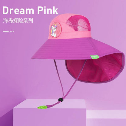 Children's Sun Hat UV Protection Baby Sunshade Sun Hat Boys Girls Summer Beach Hat Wide Brim