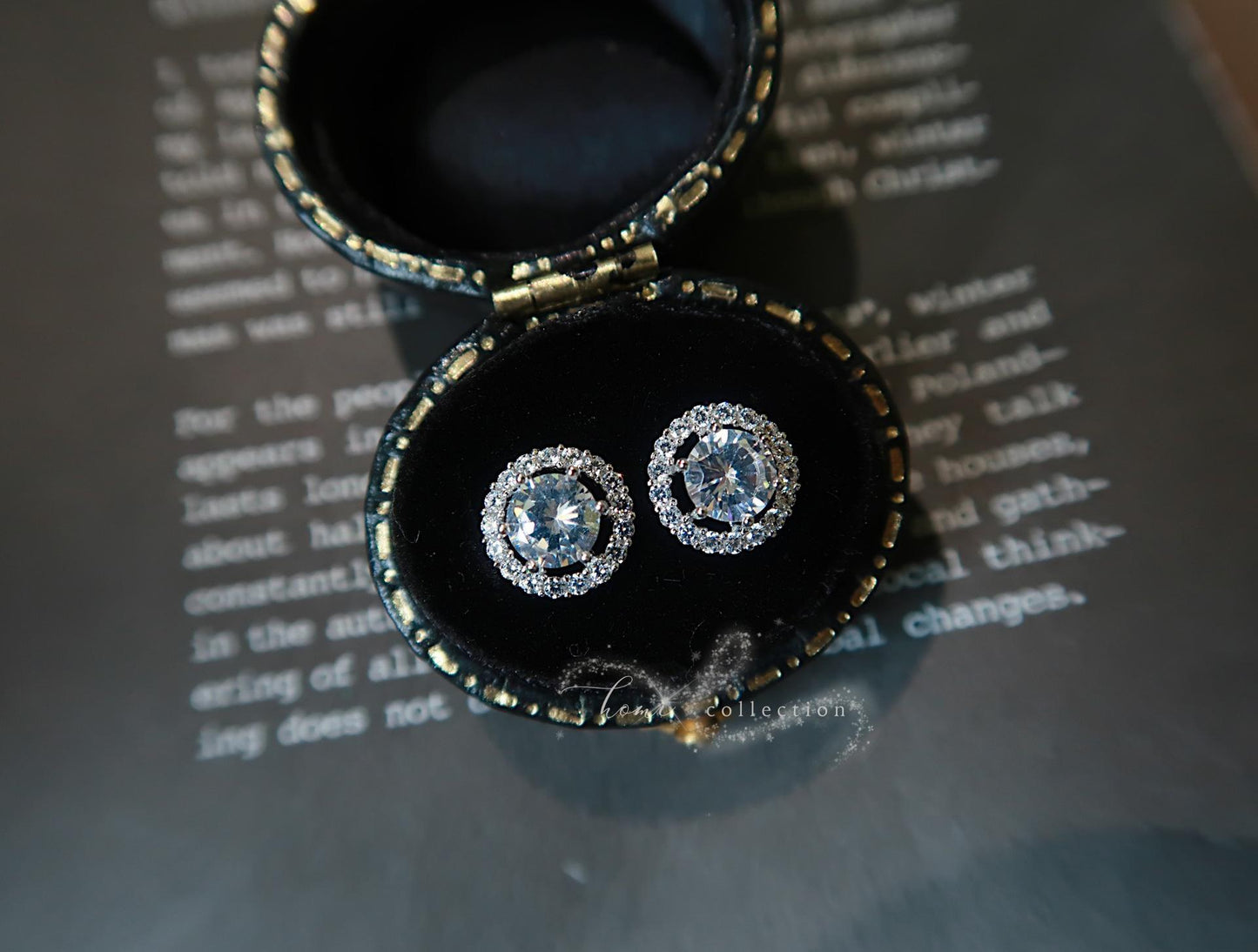 S925 Solid Silver Earrings for Women Simple Elegant Versatile Inlaid Exquisite Zircon Earrings
