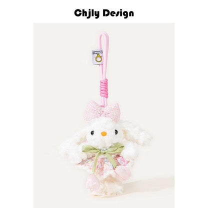 Plush Soft Cute Keychain Pendant Little Red Book Same Style Adorable Rabbit Plush Doll Cartoon Bag Pendant for Women
