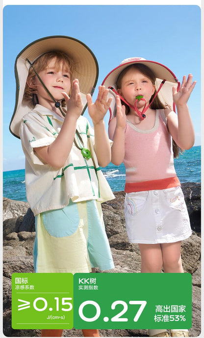 Children's Sun Hat Summer UV Protection Baby Sun Hat Boys Girls Sun Hat Wide Brim Sun Hat