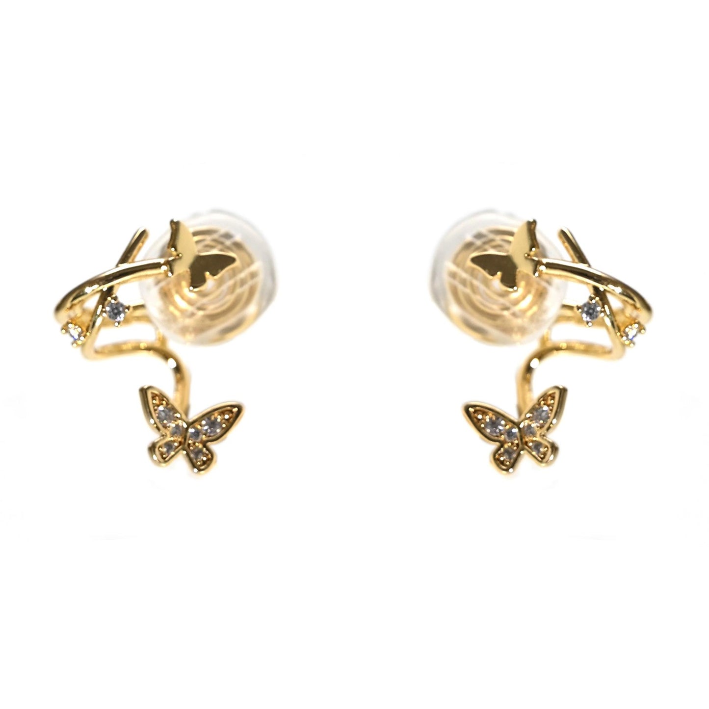 Painless Ear Clips No Piercing Women Small Cute Butterfly Elegant Mosquito Coil Earrings Ear Accessories No Piercing Needed