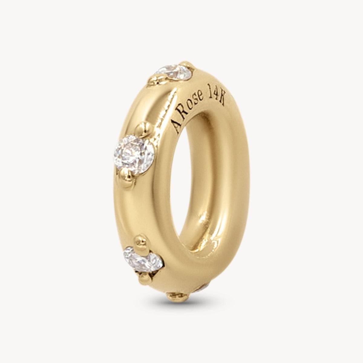 In Stock Classic Elements DIY December Birthstone Zircon Pendant for Women Mother's Day Color Retention Vacuum Furnace Plated 18K Gold