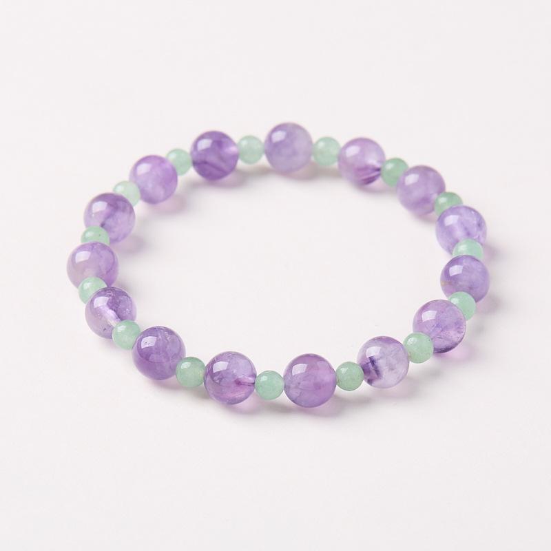 8mm Natural Amethyst Bracelet for Women Purple Lavender Amethyst High-end Bracelet
