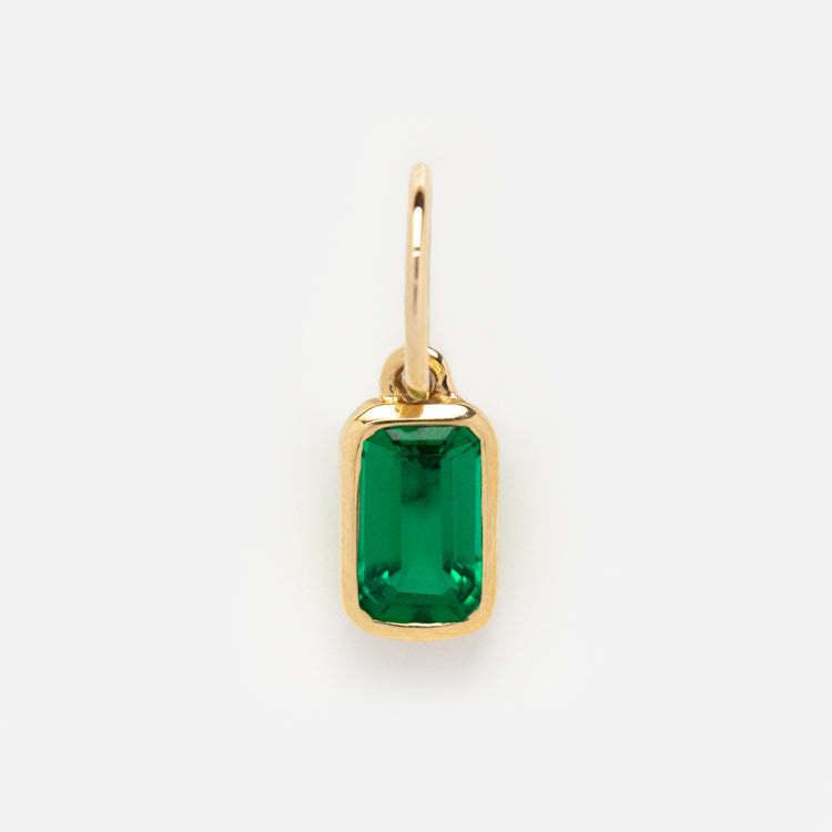Stainless Steel 12 Birthstone Pendant DIY Accessories Necklace Twelve Birthstone Cubic Colorful Zircon Pendant Color Retention