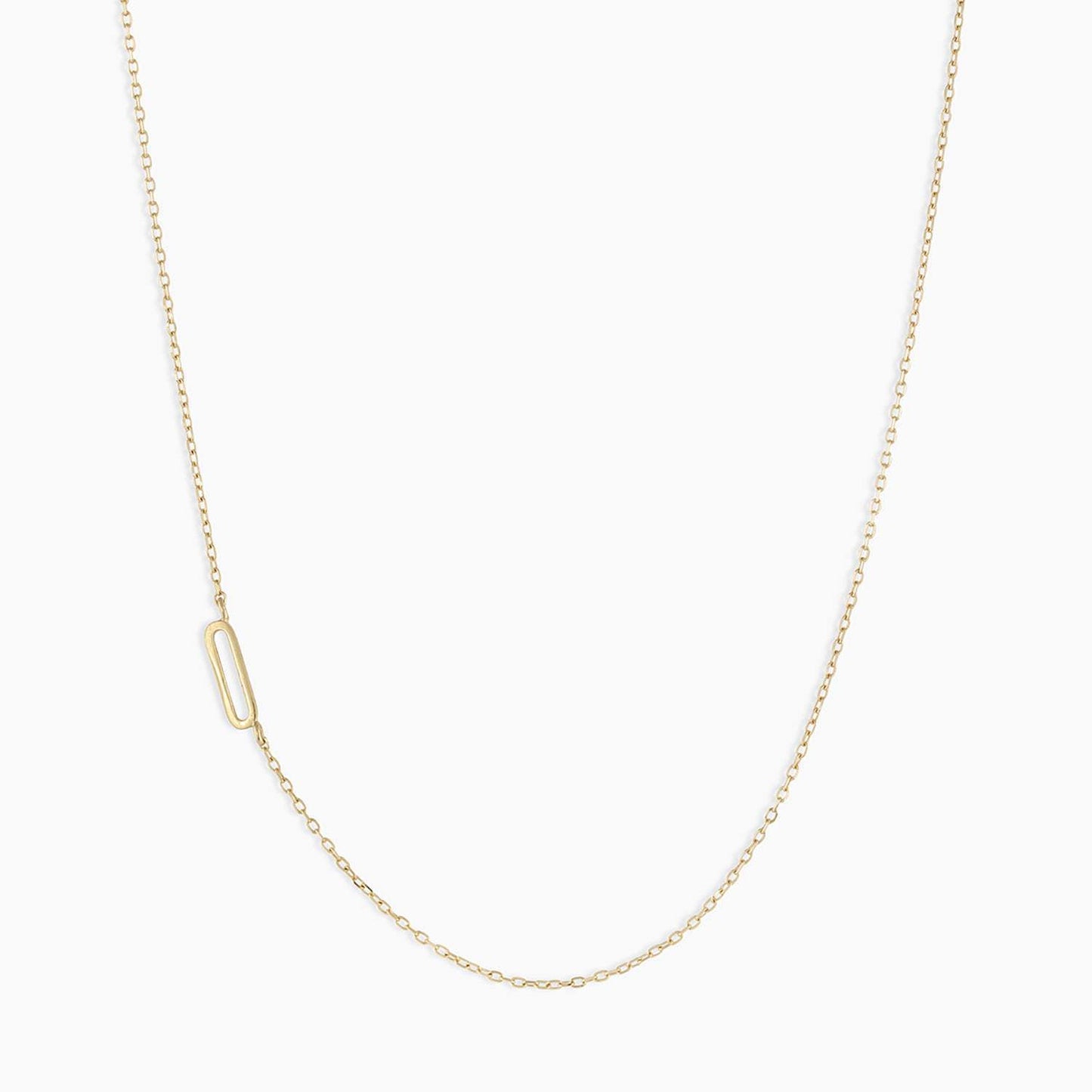 Titanium Steel High Color Retention 26 Letters Capital Initial Necklace for Women Clavicle Chain Gold Plated