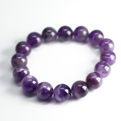 Natural Crystal Bracelet for Women Dreamy Amethyst Beaded DIY Purple Natural Gemstone Friendship Jewelry