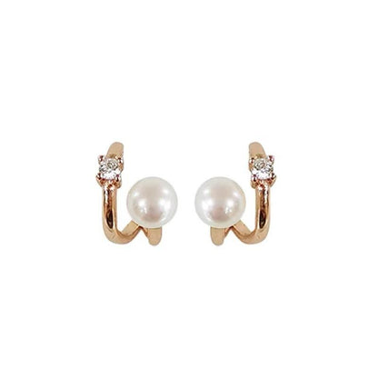 Pearl Non-Pierced Mosquito Coil Ear Clips for Women High-End Light Luxury Earrings New Model