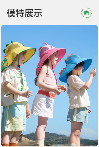 Children's Sun Hat UV Protection Baby Sunshade Sun Hat Boys Girls Summer Beach Hat Wide Brim