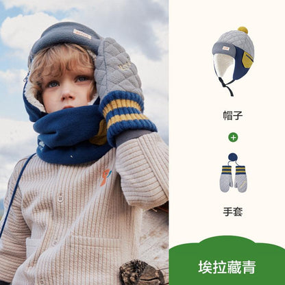 Fluffy Ear Protection Hat Children's Hat Autumn Winter Style Baby Lei Feng Hat Warm Anti-Static Boys Girls Class A