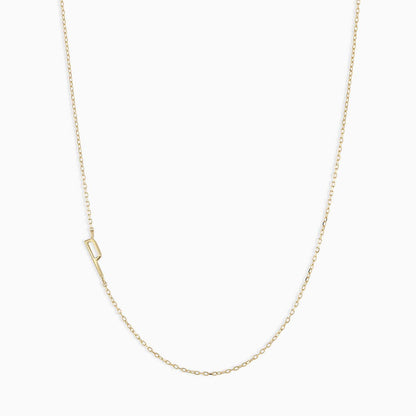 Titanium Steel High Color Retention 26 Letters Capital Initial Necklace for Women Clavicle Chain Gold Plated