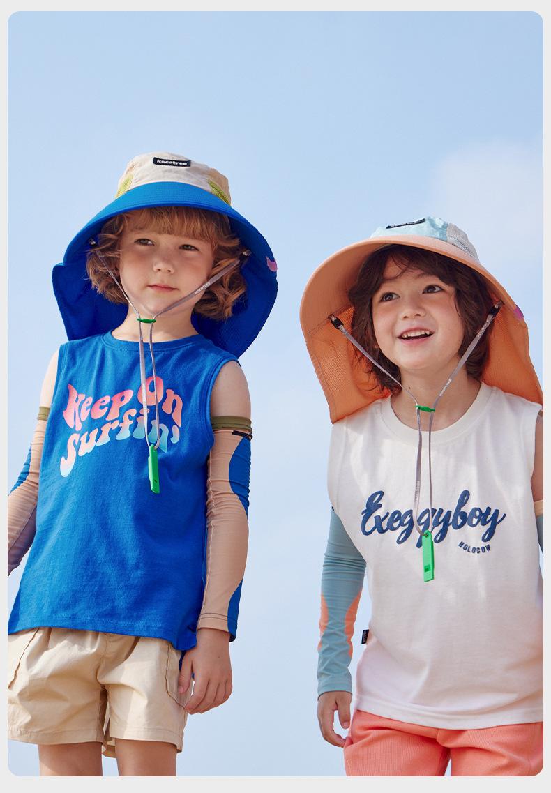 Boys Girls Wide Brim Children Sun Hat Baby Sun Hat UV Protection Beach Summer Hat