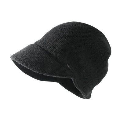 Autumn Winter Warm Knitted Hat for Women Simple Large Head Circumference Bare Face Hat Korean Style Face Covering Versatile Slouchy Hat Double Layer Wool Hat