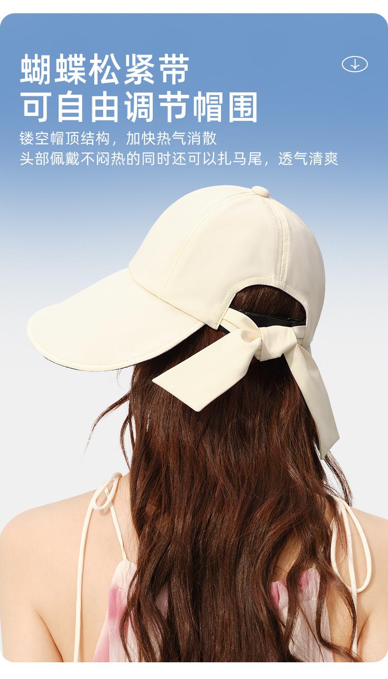 Spring and Summer New Sun Hat Large Brim Vinyl Sun Protection Hat Women UV Protection Foldable Sun Hat