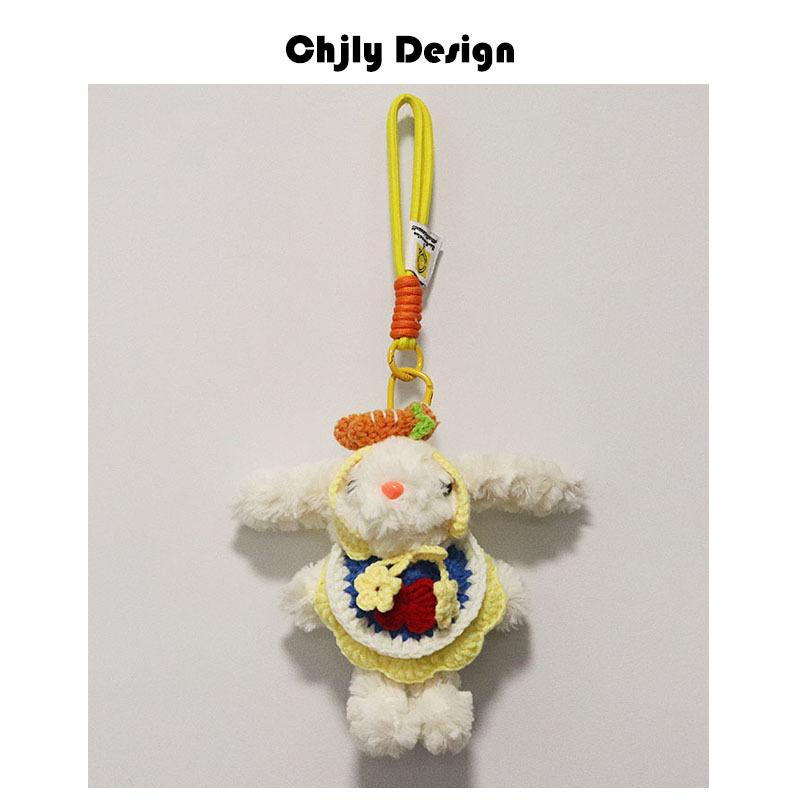 Plush Soft Cute Keychain Pendant Little Red Book Same Style Adorable Rabbit Plush Doll Cartoon Bag Pendant for Women