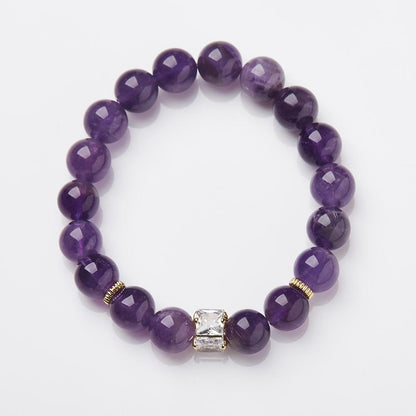 Nine Purple Fire Bracelet for Women Amethyst Purple Phantom Design Crystal Gemstone DIY Bracelet Collection