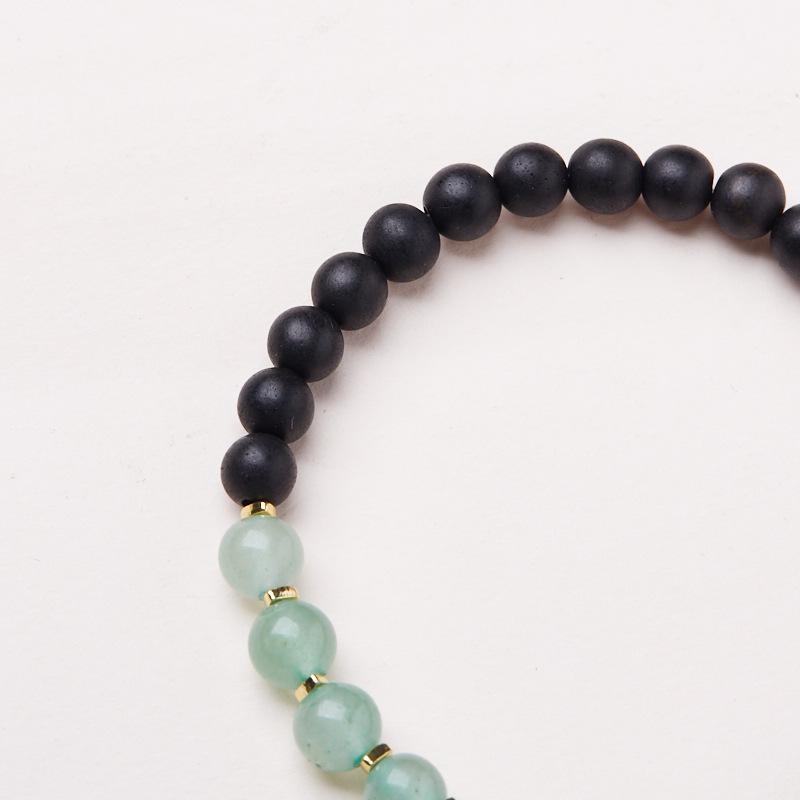 Half Mountain Half Water Soil Agarwood Green Dongling Five Strands Bracelet Niche High-end Bracelet Gift Live Streaming Source