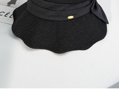 [Special Offer] Spring Summer Women's Sun Hat Outdoor Casual Sun Hat Face Slimming Sun Protection Hat Bowknot Fisherman Hat