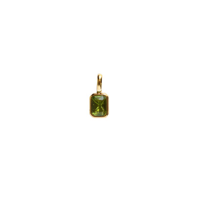 Titanium Steel Colorful 12 Birthstone Pendant DIY Accessories Necklace for Women Twelve Birthstone Cubic Colorful Zircon Pendant