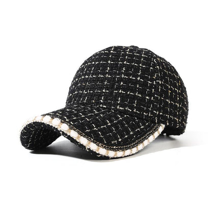 Classic Style Baseball Cap for Women Autumn and Winter Peaked Cap Korean Style Trendy All-Matching Hat Subnet Red Wind Makes Face Look Smaller