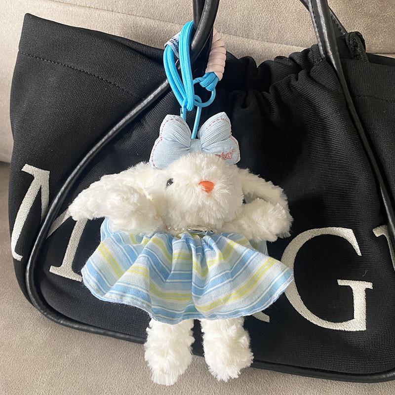 Plush Soft Cute Keychain Pendant Little Red Book Same Style Adorable Rabbit Plush Doll Cartoon Bag Pendant for Women