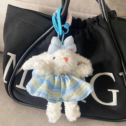 Plush Soft Cute Keychain Pendant Little Red Book Same Style Adorable Rabbit Plush Doll Cartoon Bag Pendant for Women