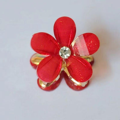 Internet Celebrity Camellia Women's Hair Claw Clip Internet Celebrity Braided Flower Bangs Hair Clip Women's Fashion Versatile