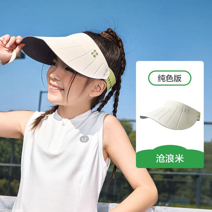 Natural Color Children's Sun Hat Baby Brimless Hat Boys Girls Baseball Cap Sun Hat Beach Wide Brim Summer