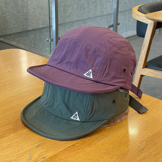Spring, Summer, Autumn Outdoor Quick-Dry Baseball Cap Women's Japanese Short Brim Baseball Hat Men and Women Street Soft Brim Five-Piece Sun Hat