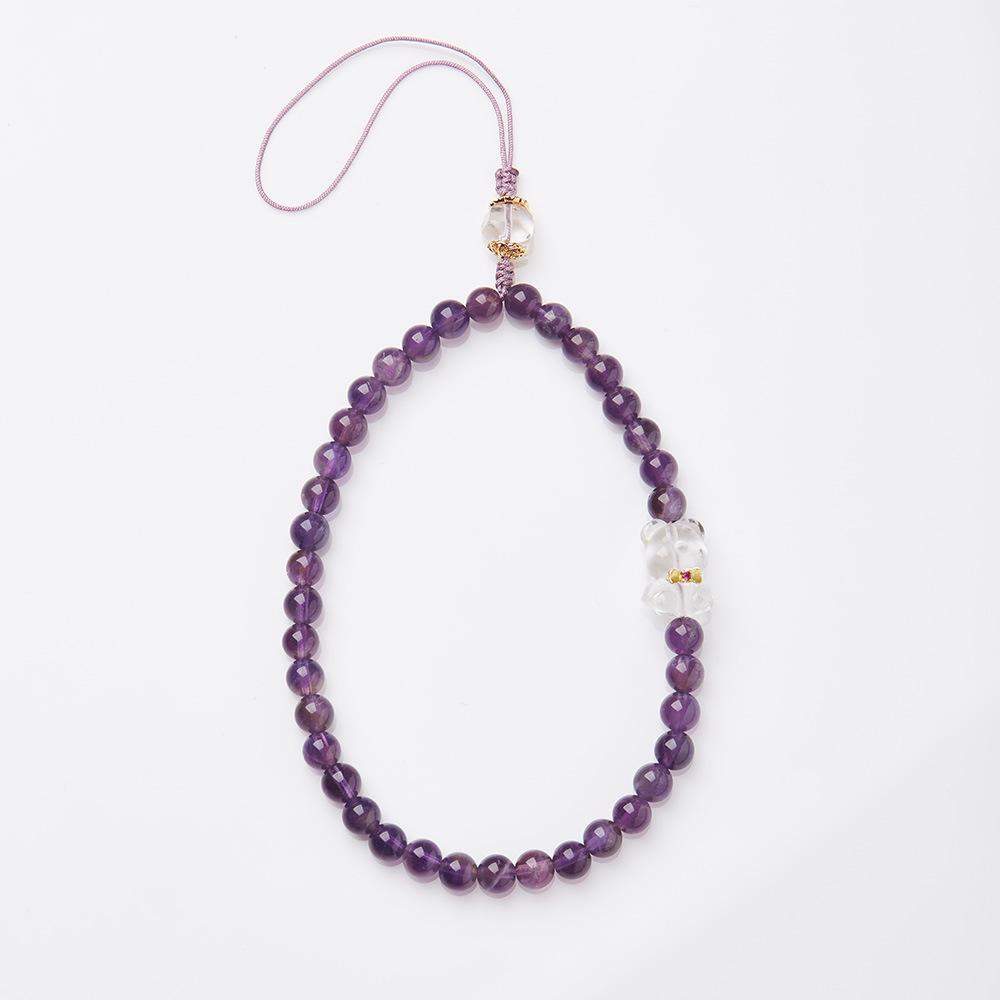 Nine Purple Fire Bracelet for Women Amethyst Purple Phantom Design Crystal Gemstone DIY Bracelet Collection