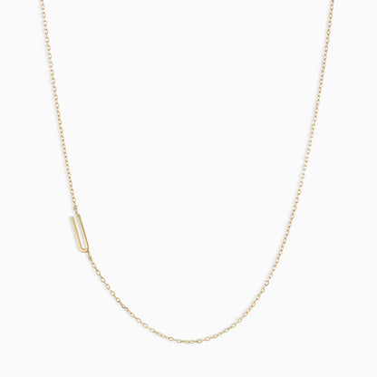Titanium Steel High Color Retention 26 Letters Capital Initial Necklace for Women Clavicle Chain Gold Plated