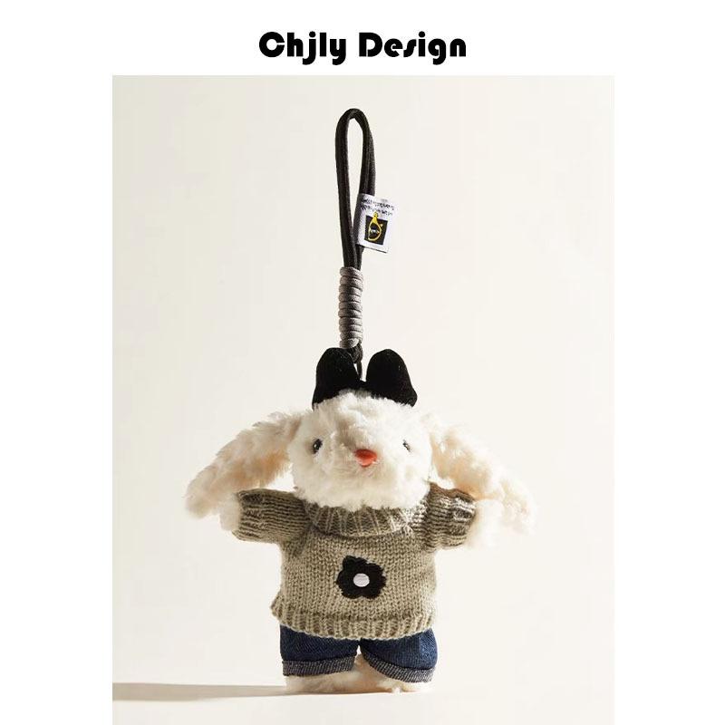 Plush Soft Cute Keychain Pendant Little Red Book Same Style Adorable Rabbit Plush Doll Cartoon Bag Pendant for Women